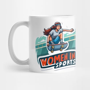 Women in Sports Skateboard Girl Mug